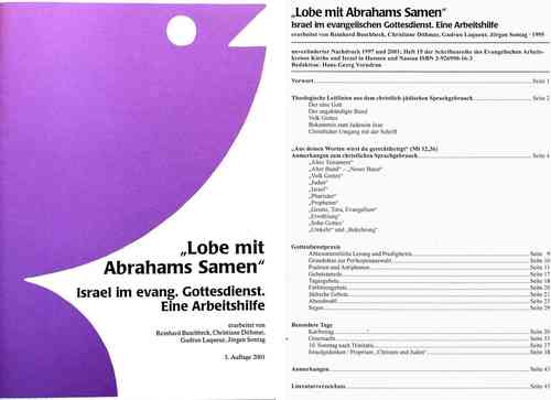 "Lobe mit Abrahams Samen". Israel im evangelischen Gottesdienst